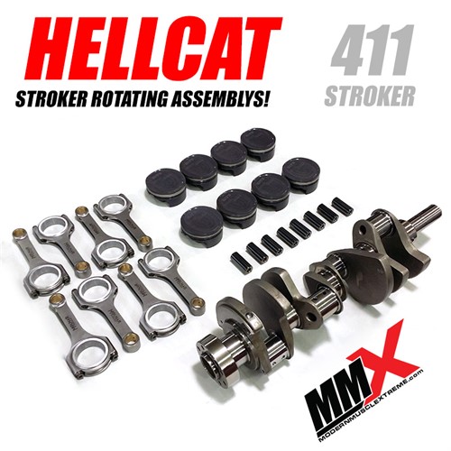 411 HEMI 6.2L Hellcat Forged Stroker Kit 15+ Dodge,Jeep,Chrysler - Click Image to Close